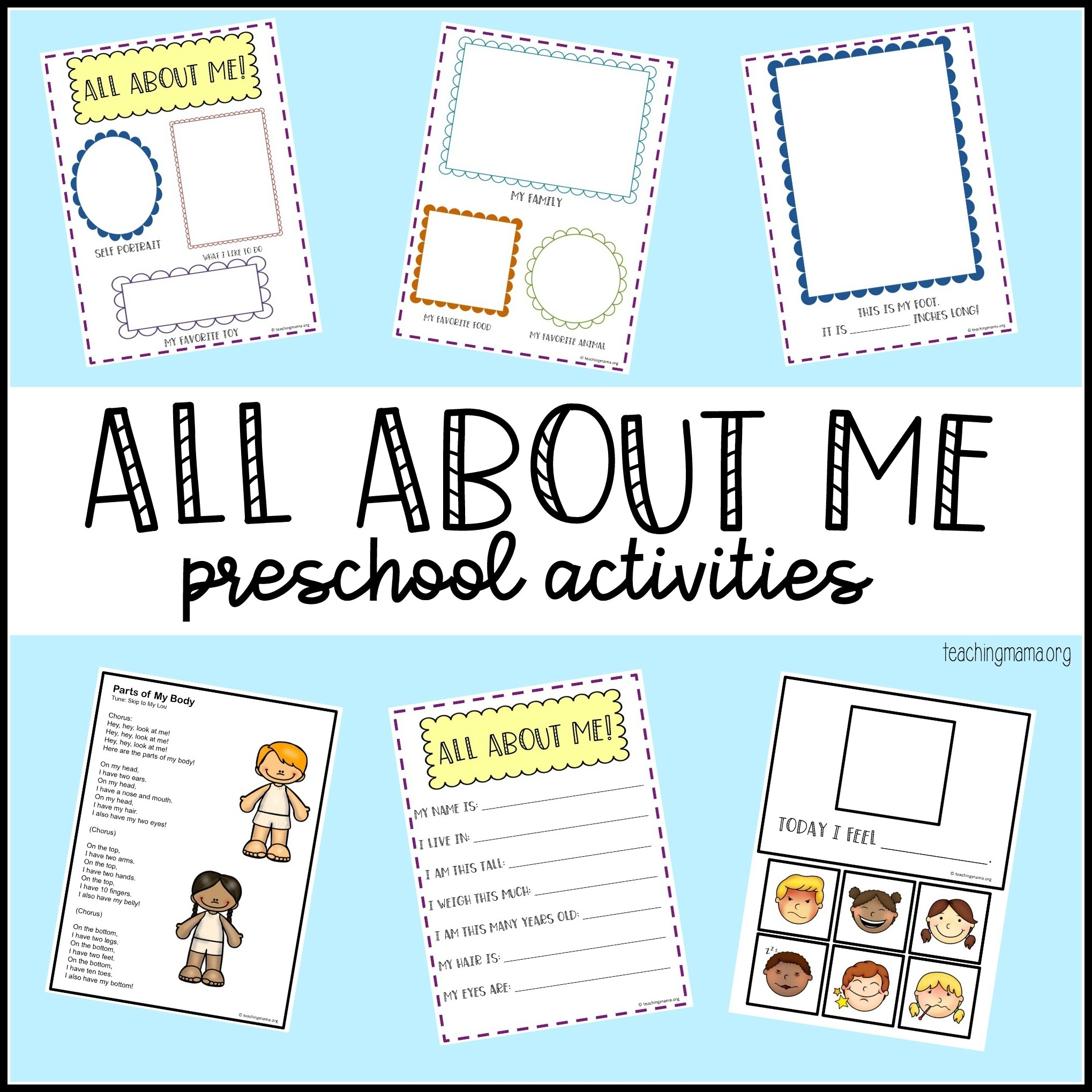 All About Me Preschool Theme inside Weekly Upk Lesson Plan Template