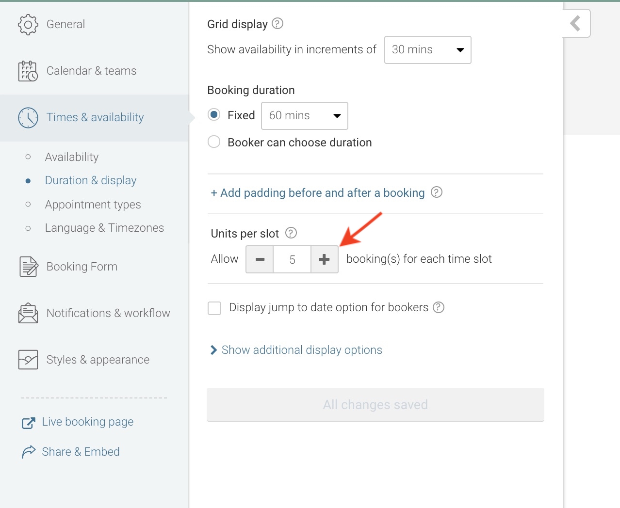 Allowing Multiple Bookings Per Time Slot - Youcanbook Knowledge Base pertaining to Appointment Page With Time Slots