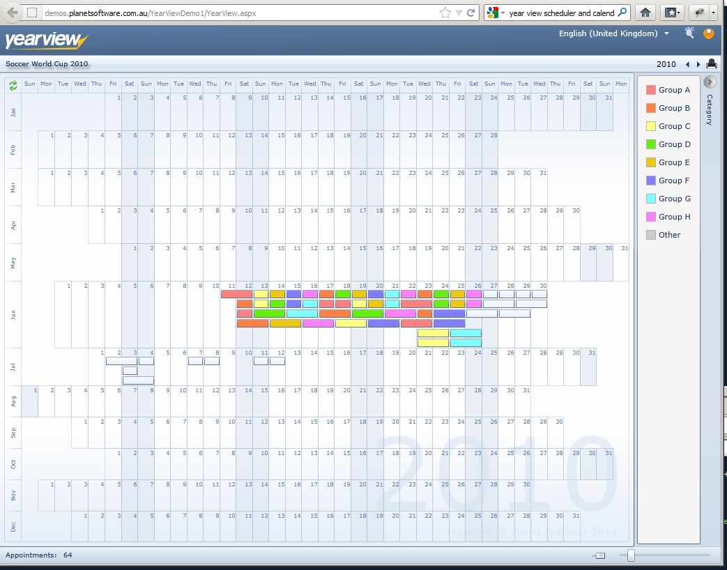 Any Year View Scheduler And Calendar Asp Control Available There with regard to Year At A View Calendar