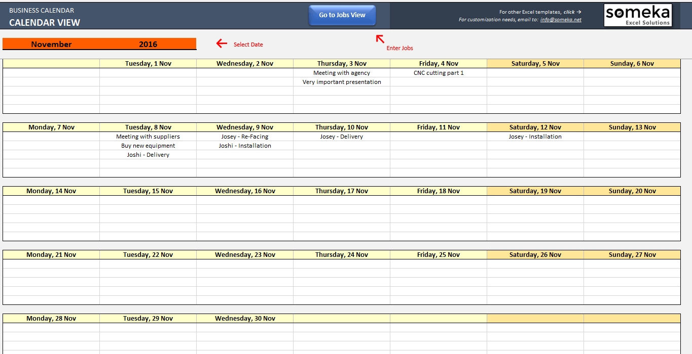 Automatic Schedule Nner From Excel List Spreadsheet Template with regard to Excel Calendar By Day For Planning