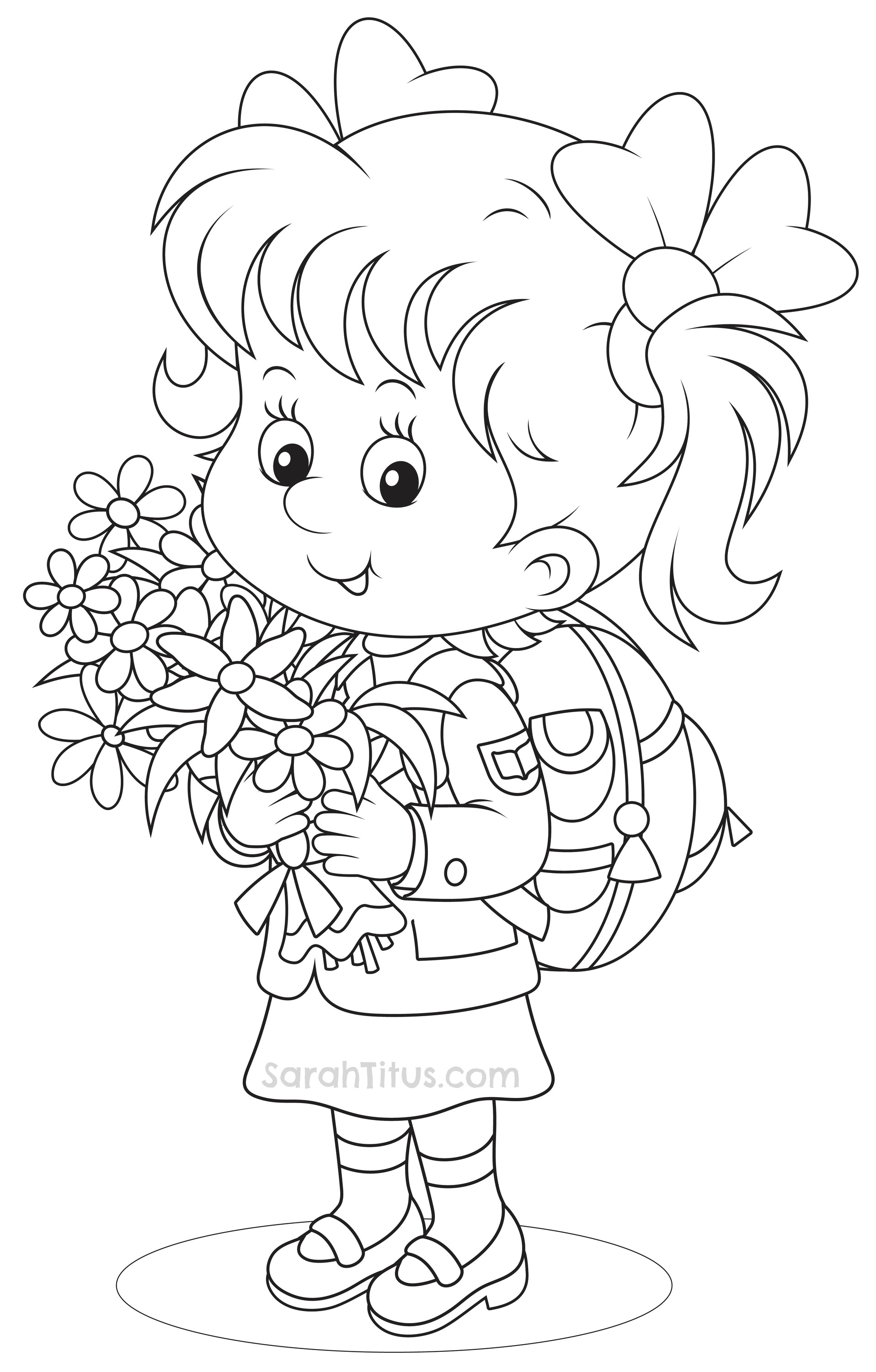 Back To School Coloring Pages - Sarah Titus pertaining to Grade R Cover Page Colouring Page