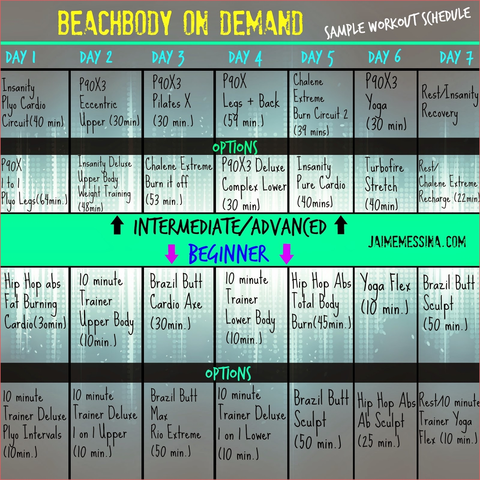 Beachbody Insanity Calendar Online Calendar Templates Printable for Hip Hop Abs Calendar Pdf