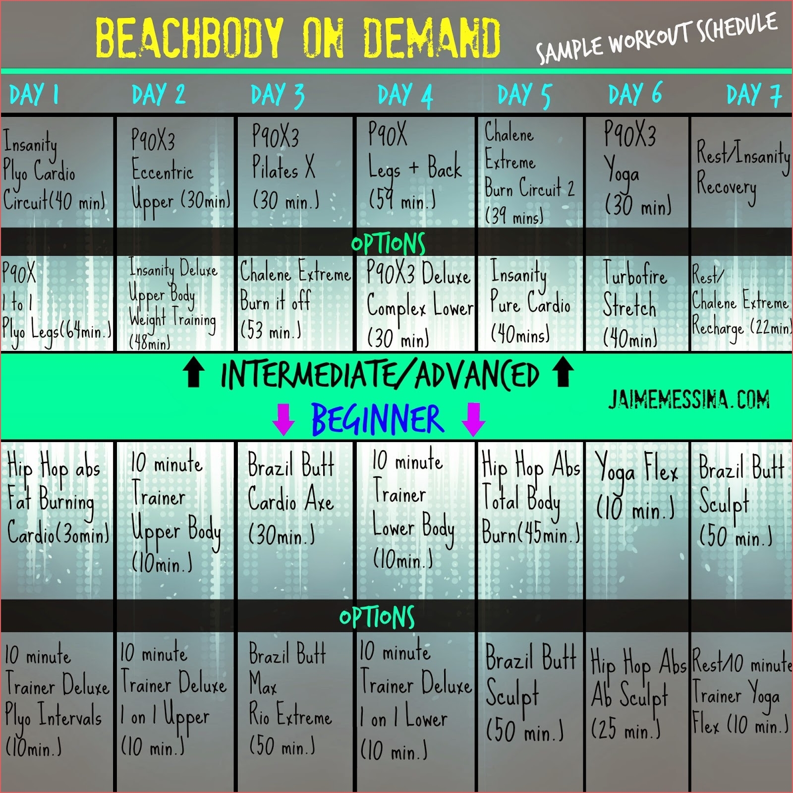 Beachbody Insanity Calendar Online Calendar Templates Printable inside Hip Hop Abs Month 2 Calendar