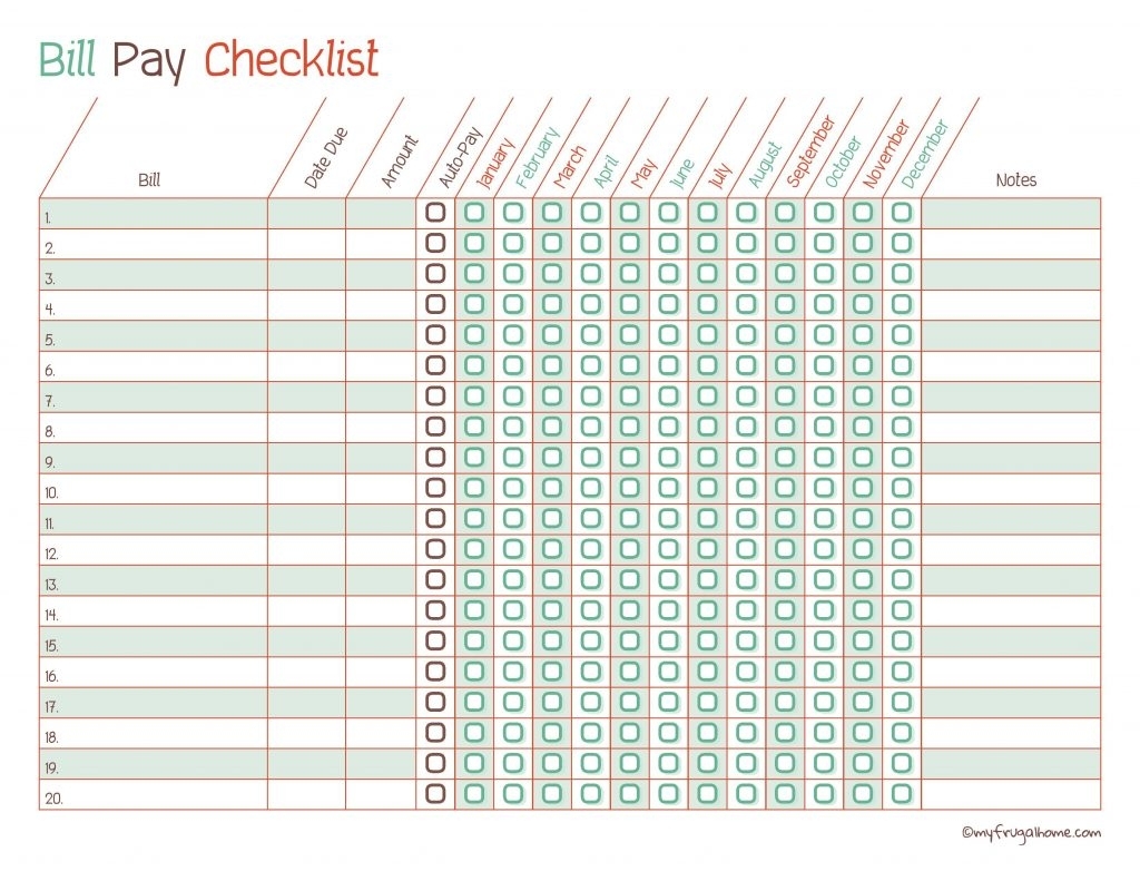 Bill List Template Free Printable Pay Calendar Templates Invoice with Free Printable Bill Payment List