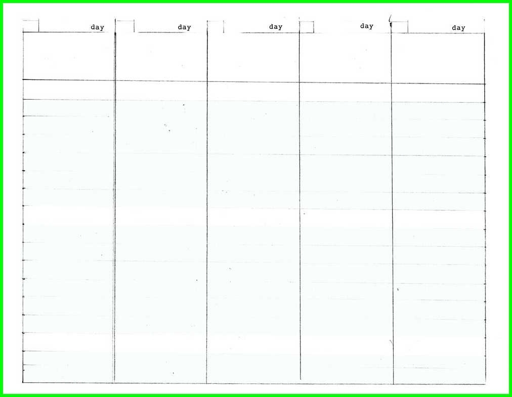 Blank 5 Day Calendar Template | Thegioithamdep intended for Blank Calendar Template 5 Day