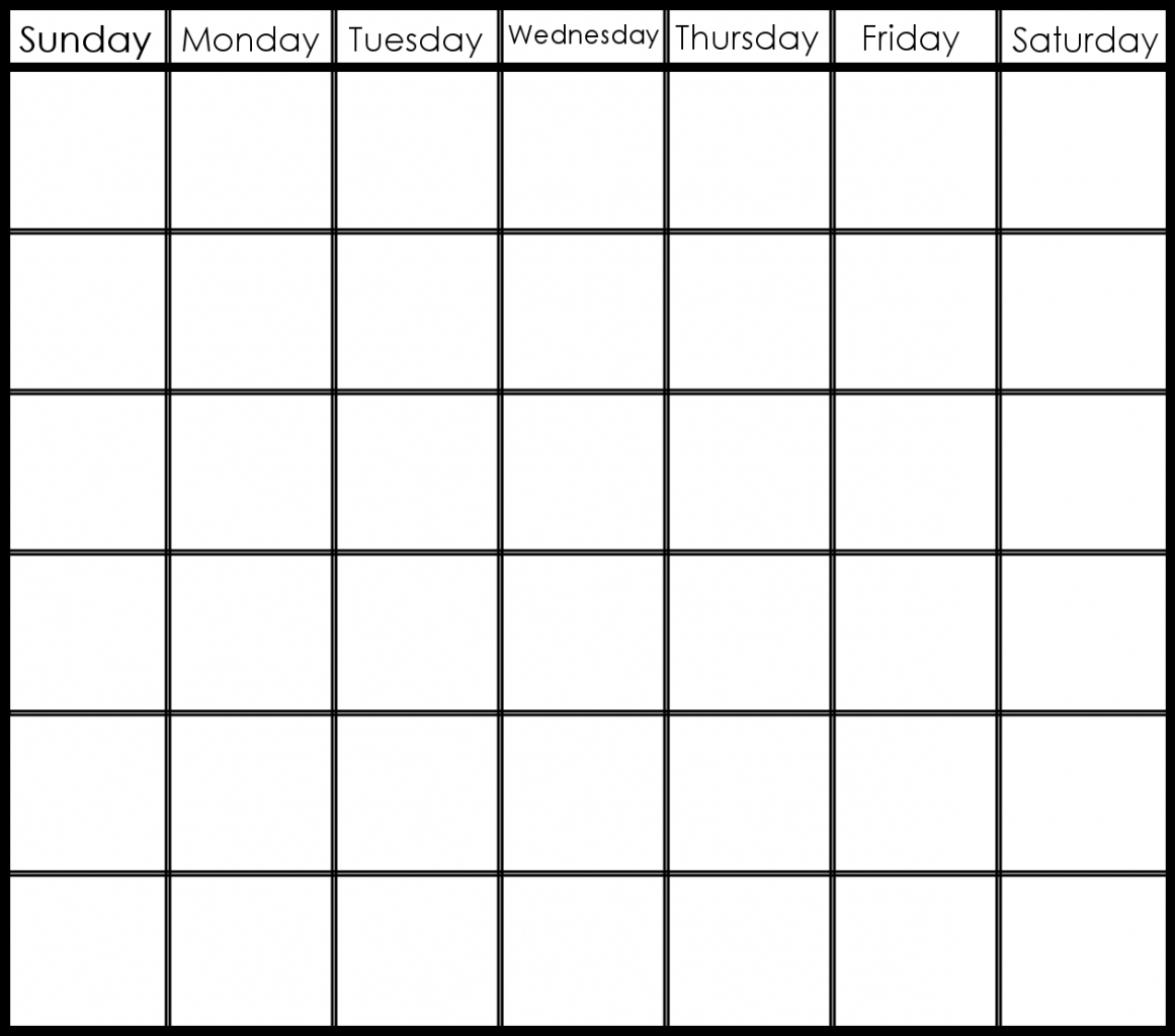 Blank Calendar 6 Weeks Start On Sunday | Template Calendar Printable with regard to Blank 6 Week Calendar Template