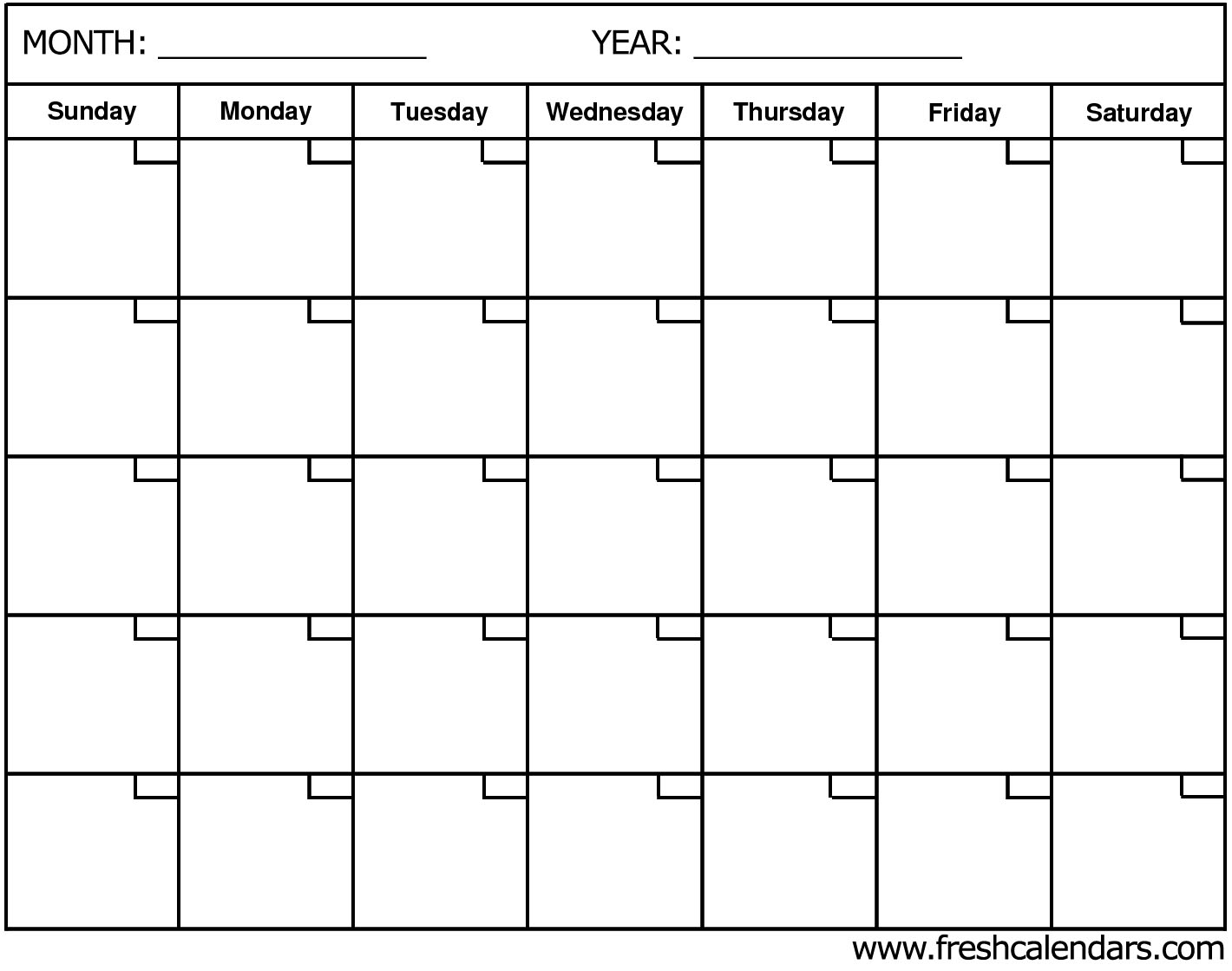 Blank Calendar: Wonderfully Printable 2019 Templates in Blank Calendar For A Month