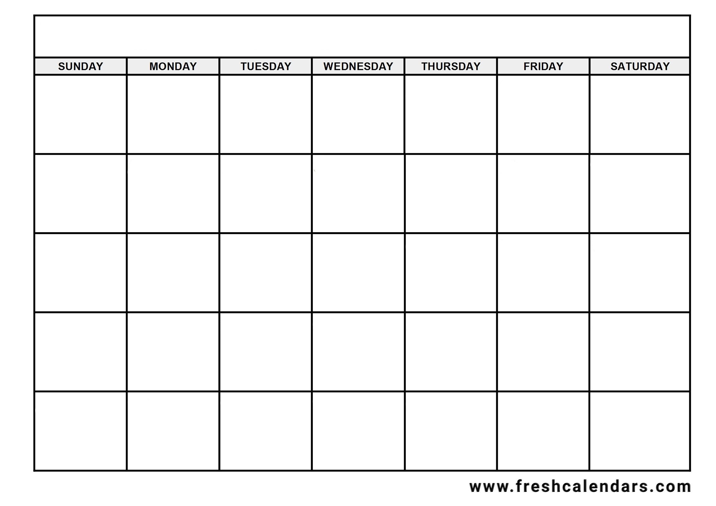 Blank Calendar: Wonderfully Printable 2019 Templates inside Days Of The Week Printable Calendar