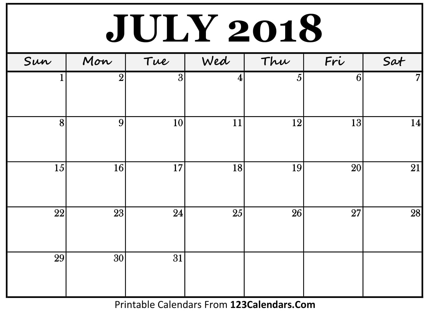 Blank July Calendar Day Slots | Template Calendar Printable with regard to Blank July Calendar Day Slots