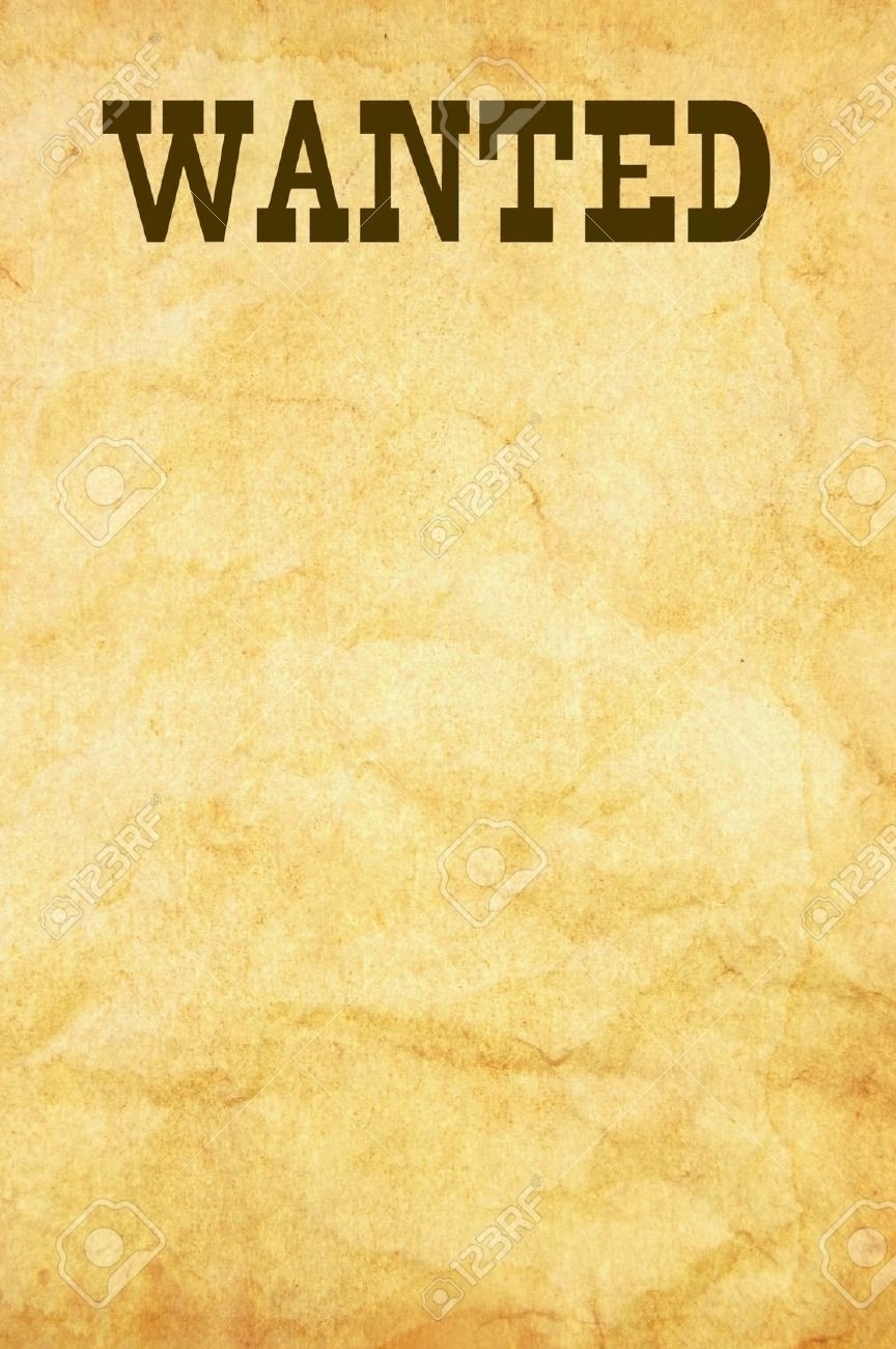 Wanted Poster Printable