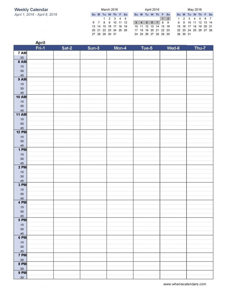 Blank Weekly Am/pm Schedule Template | Template Calendar Printable for Blank Weekly Am/pm Schedule Template