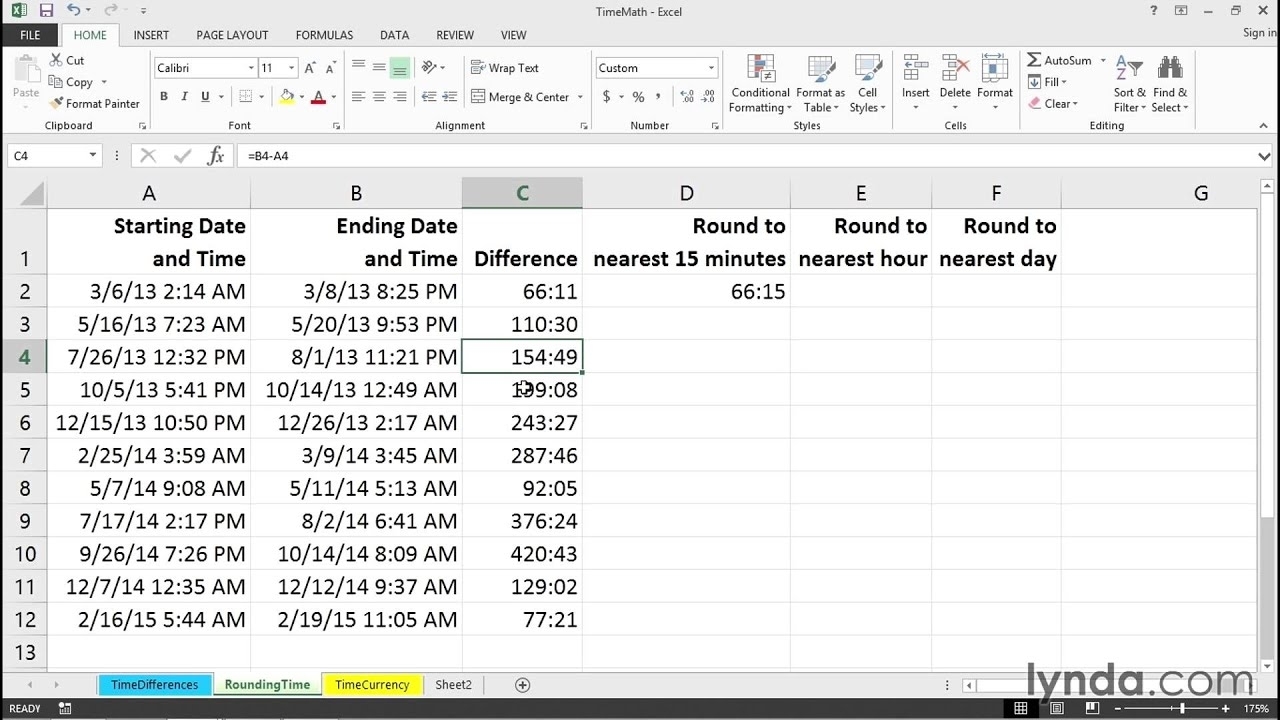 Calculating With Hours, Minutes, And Time Of Day | Excel Tips with regard to 8-Hour Fixed Shift Schedule Examples