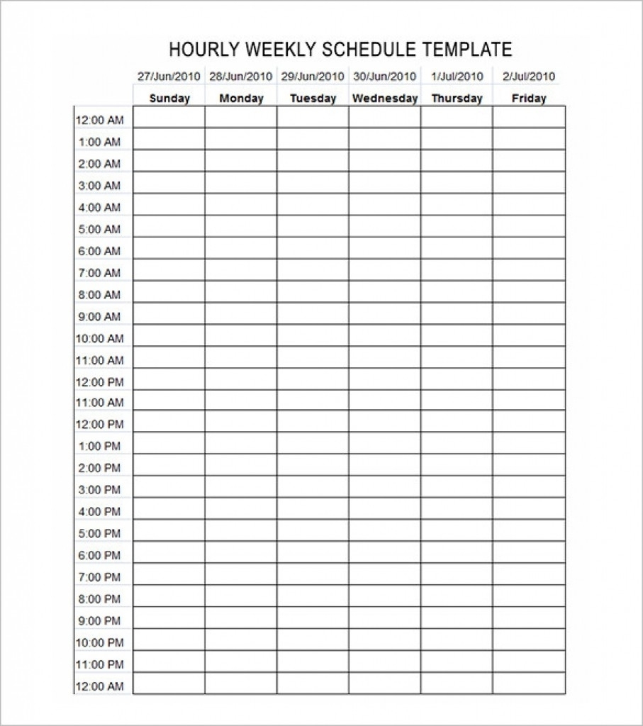 Calendar 24 Hour Weekly Template Unbelievable For 24 Hour Weekly in Weekly Calendar By Hour Printable