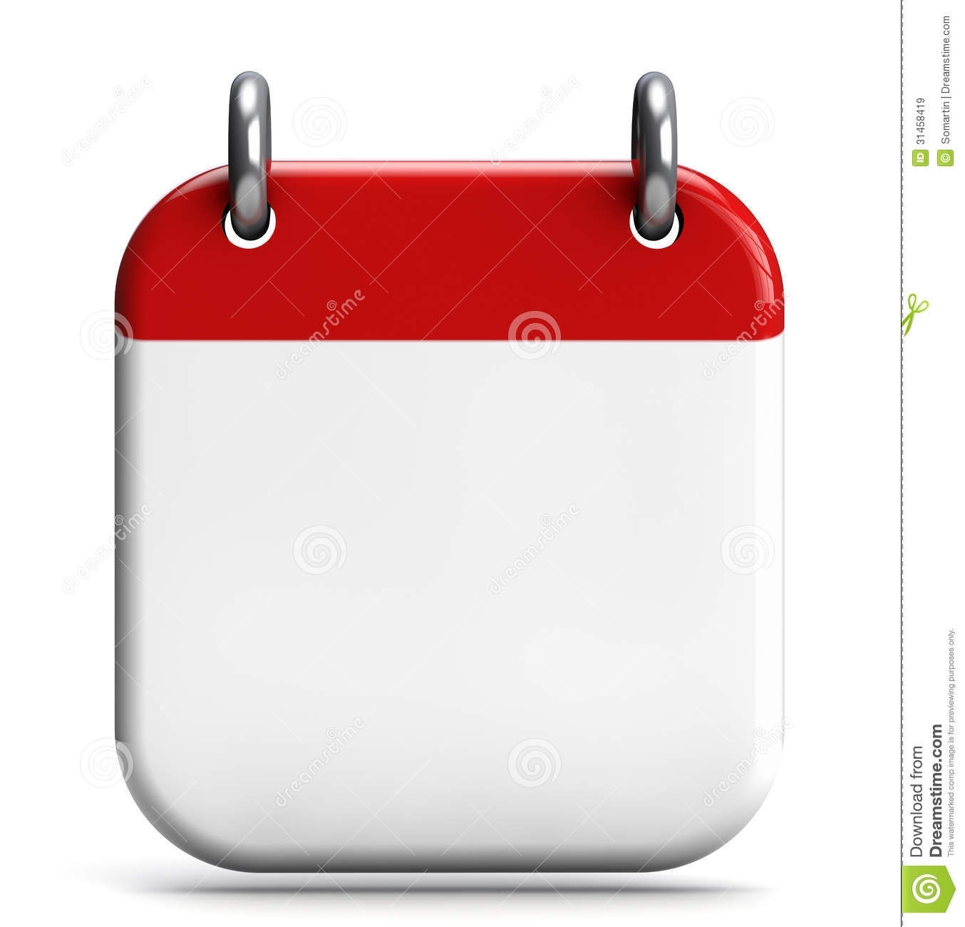 Calendar Blank Stock Illustration. Illustration Of Organizer - 31458419 within Free Images Generic Calendar Icon