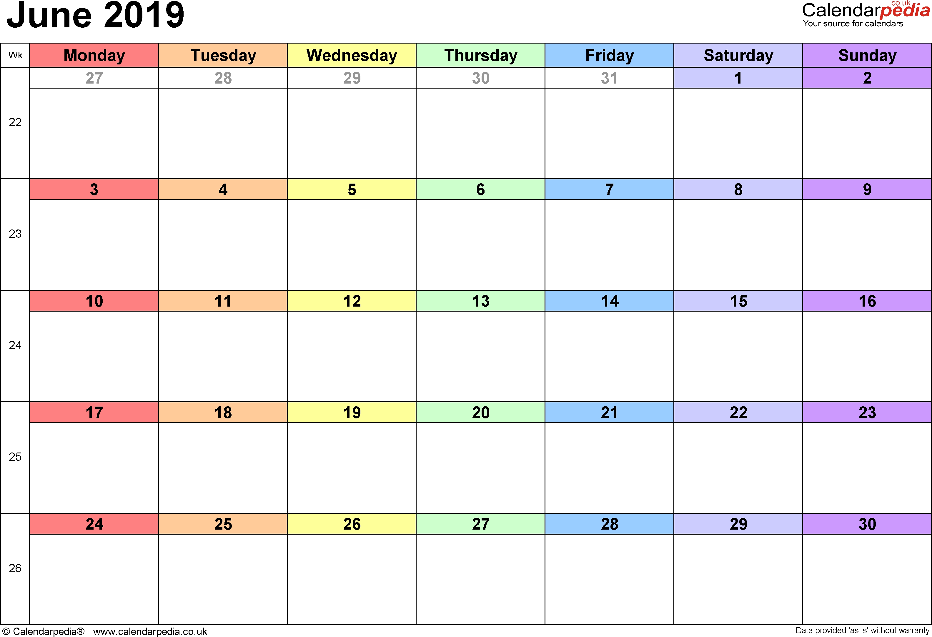 Calendar June 2019 Uk, Bank Holidays, Excel/pdf/word Templates inside Month Planner May June And July