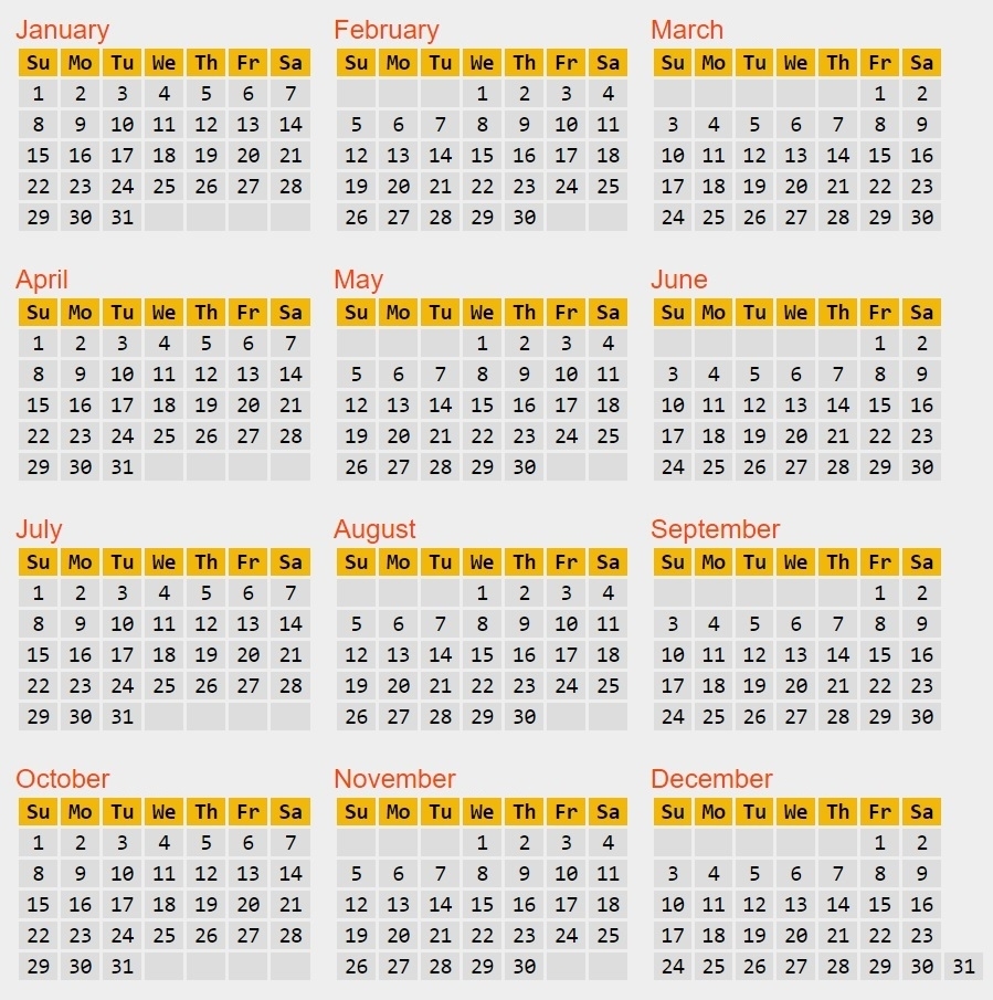 Calendar Reform Needed? with regard to Calendar With All The Years