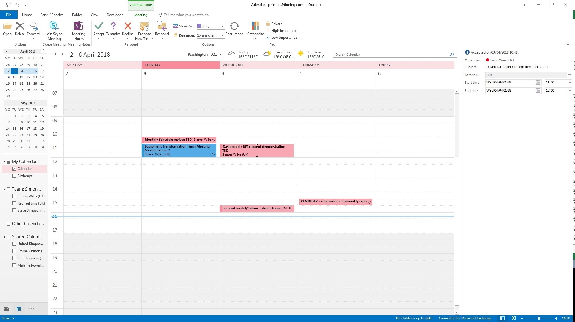 microsoft to do calendar view