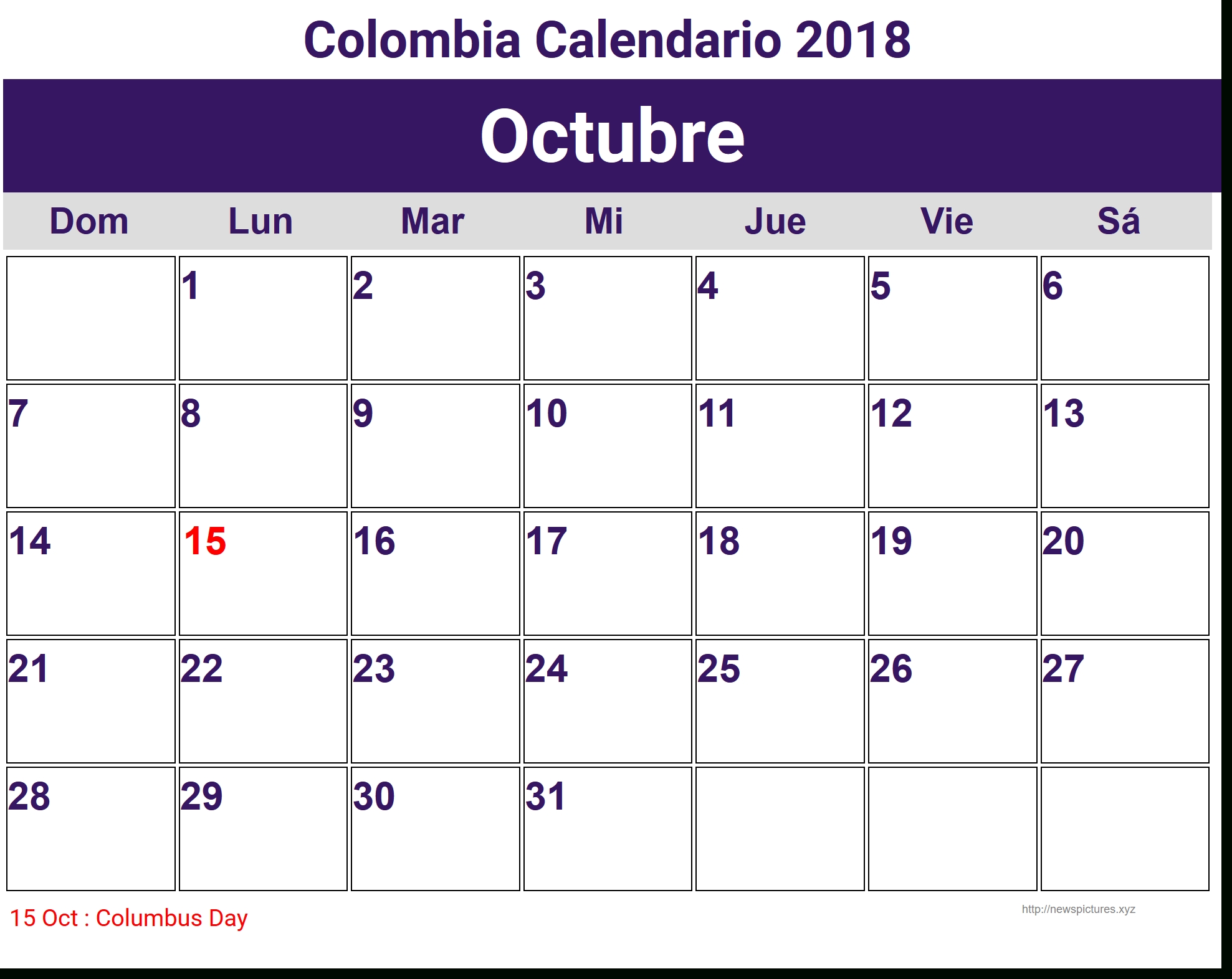 Calendario Octubre 2018 Con Feriados Chile regarding Calendarios 17 Feriados En Chile