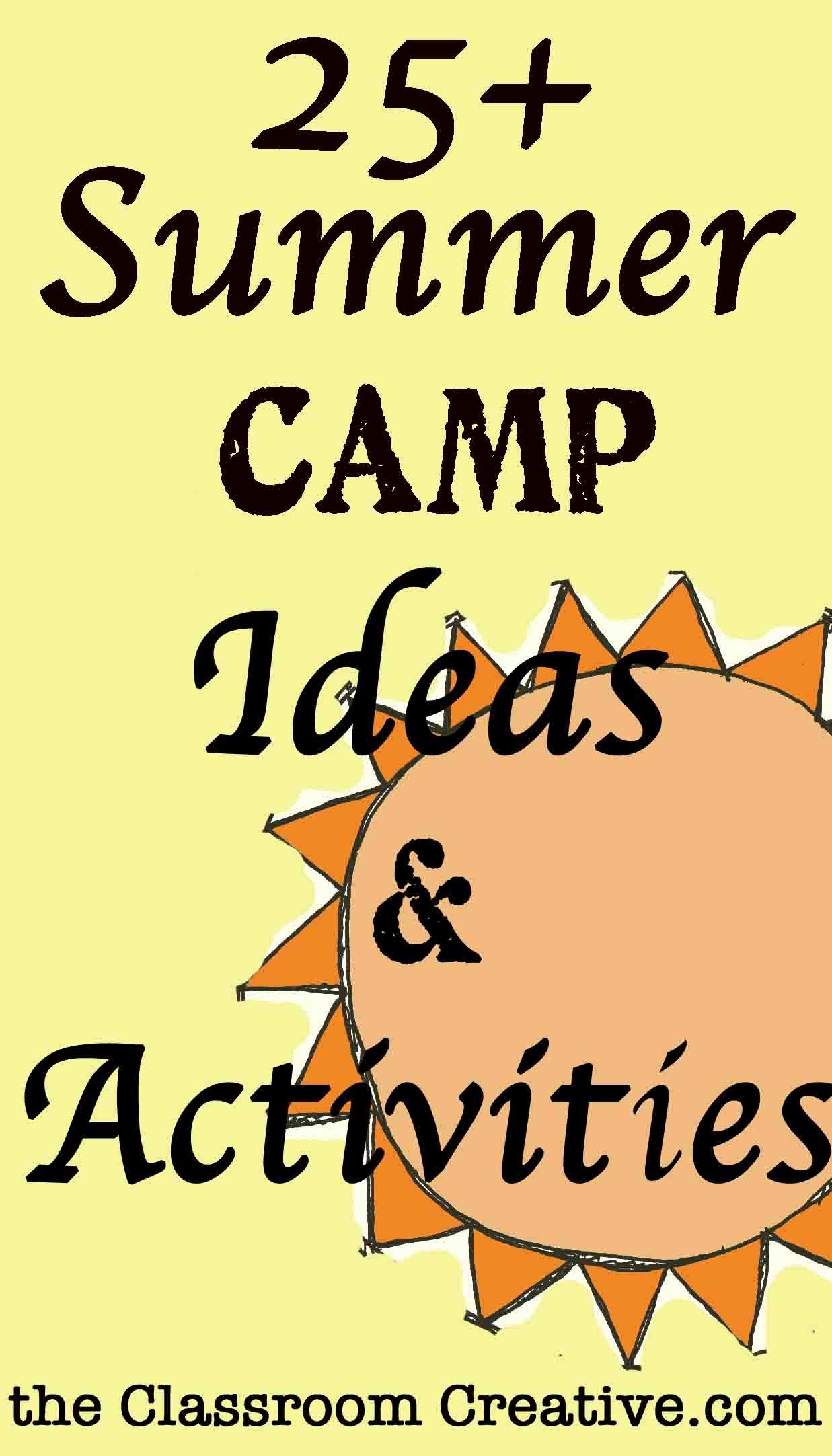 Camp Theme Ideas &amp; Activities inside Fun Summer Camp Lesson Plan