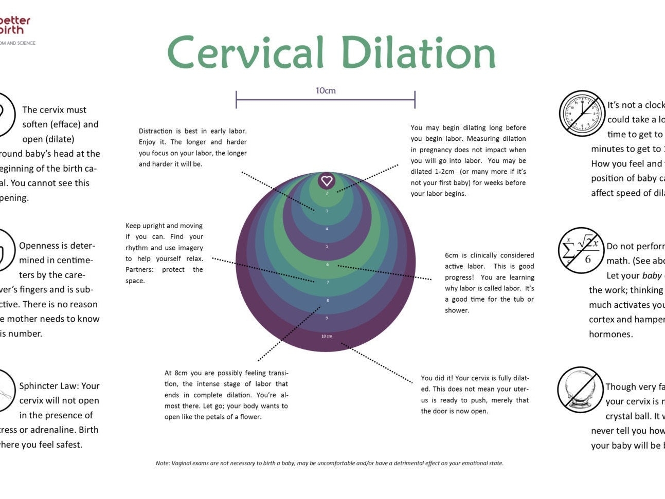 Cervix Poster Labor And Birth Dilation-11X17 Printable For | Etsy in Pritable Timing Chart For Labour Contractions