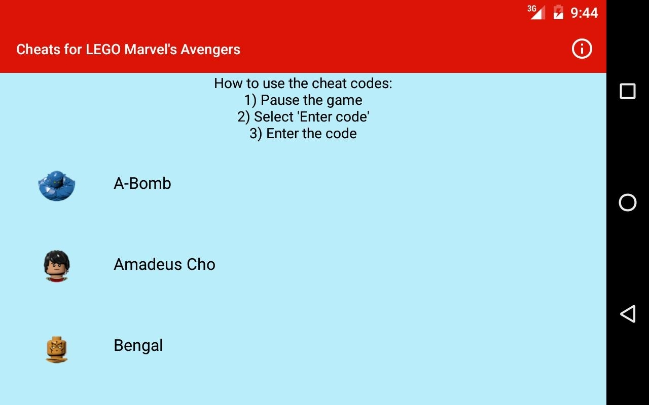 Cheats: Lego Marvel&#039;s Avengers For Android - Apk Download with regard to Codes For Lego Marvel Avengers