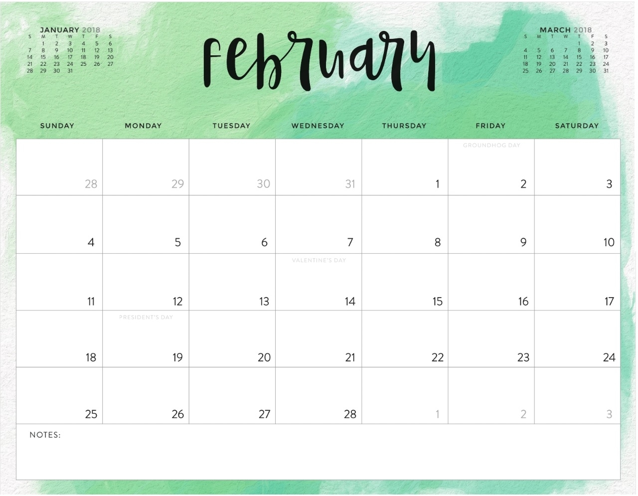 Color Pattern 2018 Monthly Calendar | Max Calendars with regard to Monthly Calendars To Print Colorful