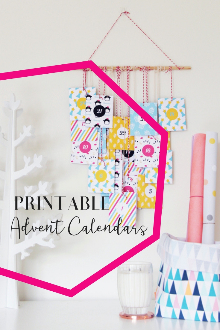 Colorful Printable Advent Calendar • A Subtle Revelry regarding Printable Advent Calendars For All Seasons