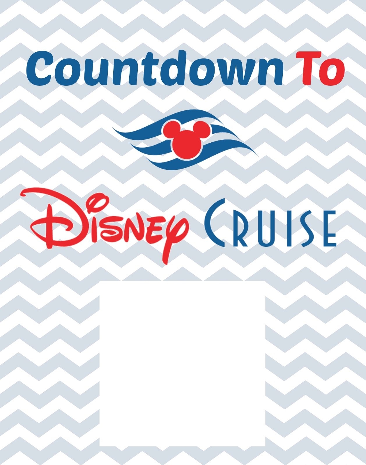 Countdown To Disney Cruise Free Printable | Disney Cruise | Disney inside Disney Cruise Countdown Calendar Printable