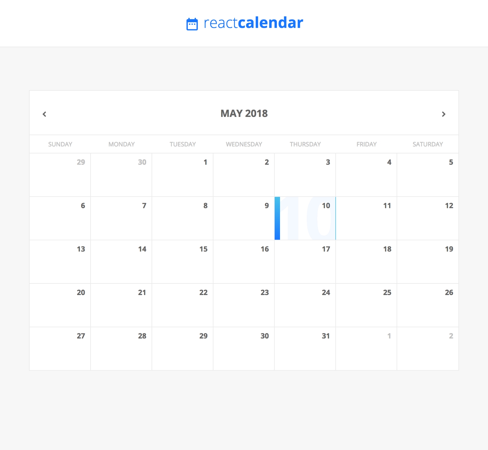 Create A Custom Calendar In React – Flow And Form in Basic Monthly Calendar For Editing