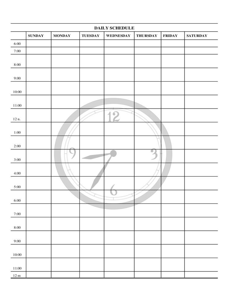 Daily Planner Template Free Templates In Pdf Word Excel Download throughout Monday Through Friday Daily Planner