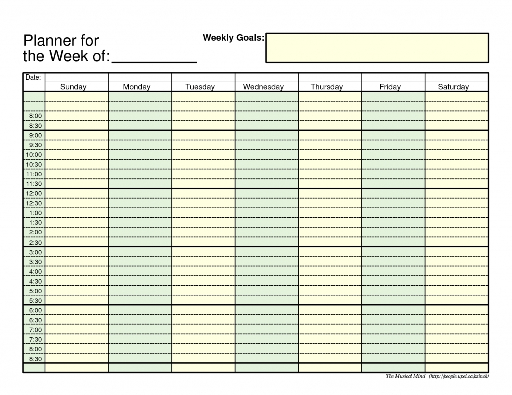Daily Planner With Time Slots: No Longer A Mystery – Planner regarding Printable Weekly Planner With Time Slots