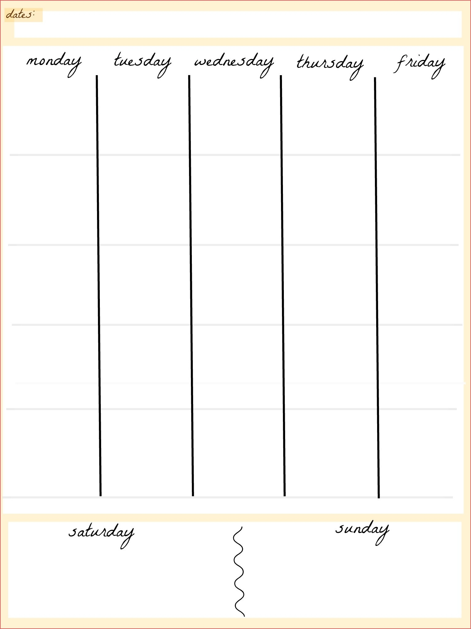 Day Calendar Printable Blank 5 Day Calendar Printable Calendar pertaining to Blank Calendar Printable 5 Day