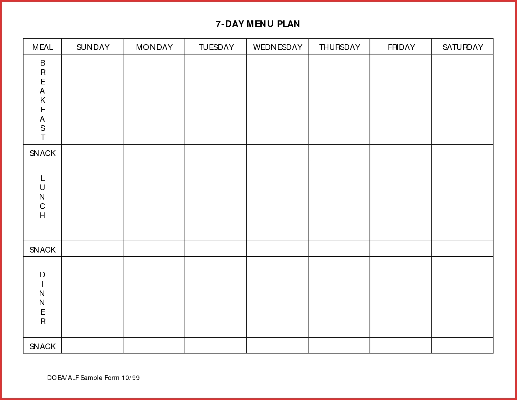 Day Event Schedule Template Plan Hourly Meal Printable Planner | Smorad with regard to 7 Day Employee Schedule Template