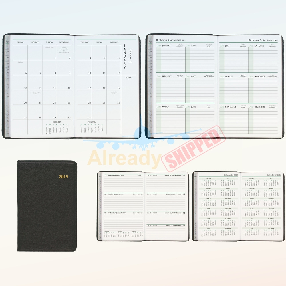 Day-Timer 2019 Weekly &amp; Monthly Planner, 2-3/4&quot; X 4-1/2&quot;, Pocket regarding 4 X 4 Monthly Planner