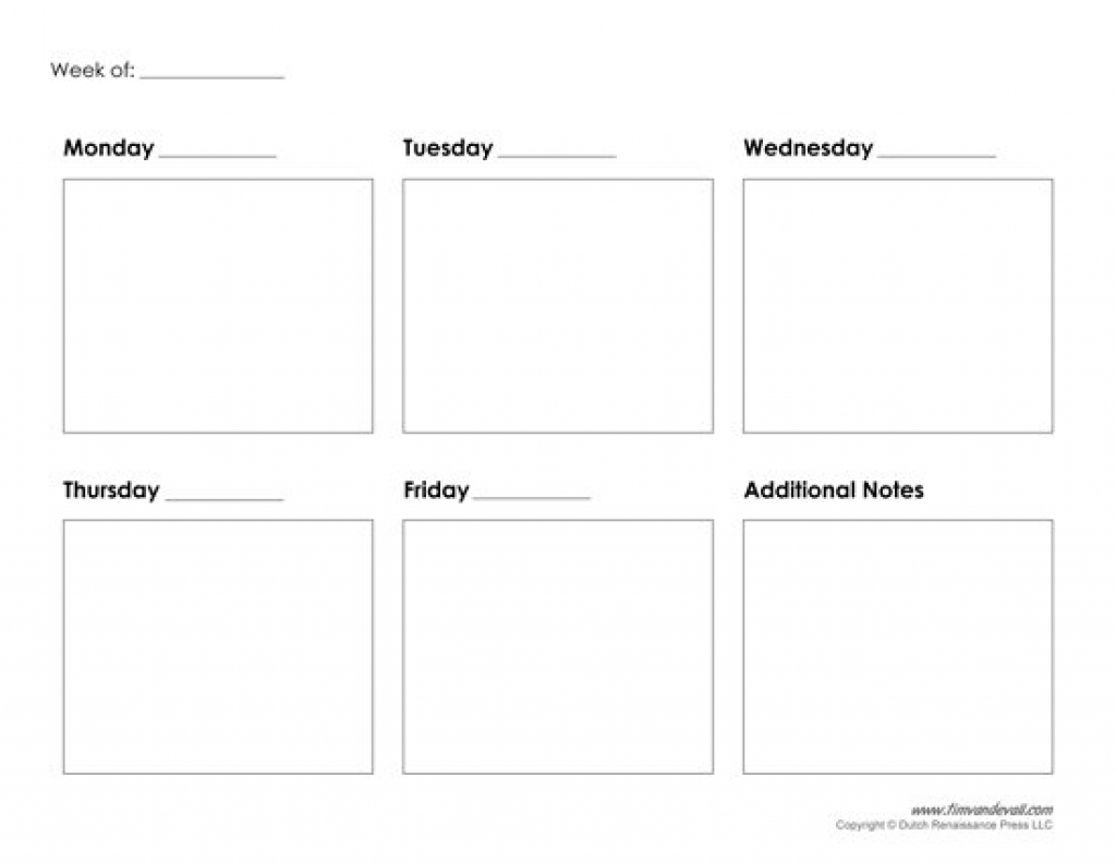 5 day week calendar template calendar inspiration design