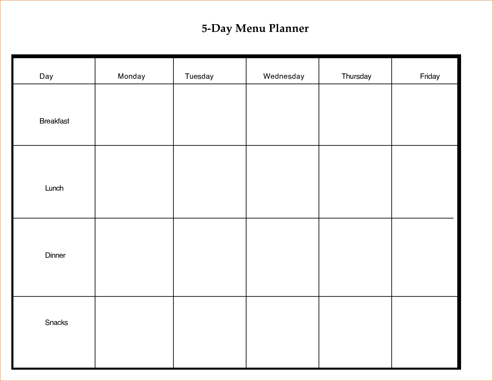 Day Weekly Planner Template Excel Free | Smorad intended for 5 Day Weekly Planner Template Excel