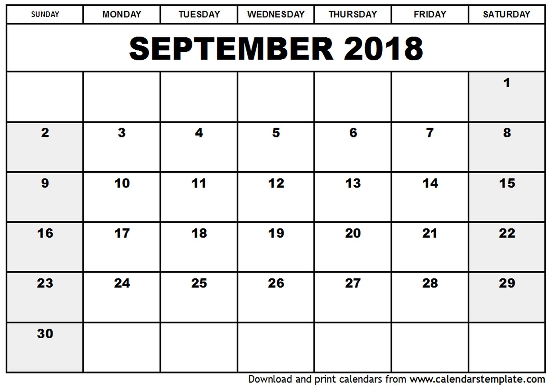 December 2018 Calendar Canada | Week Printable Calendar pertaining to Large Printable September Calendar With Holidays