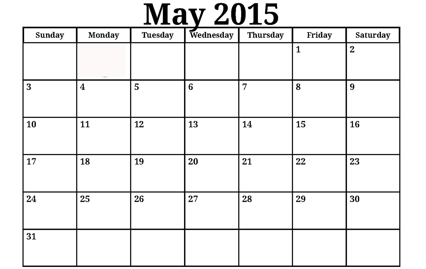 Editable 2015 Calendar Template. 2015 Monthly Calendar Editable pertaining to Editable 2015 Monthly Calendar Printable