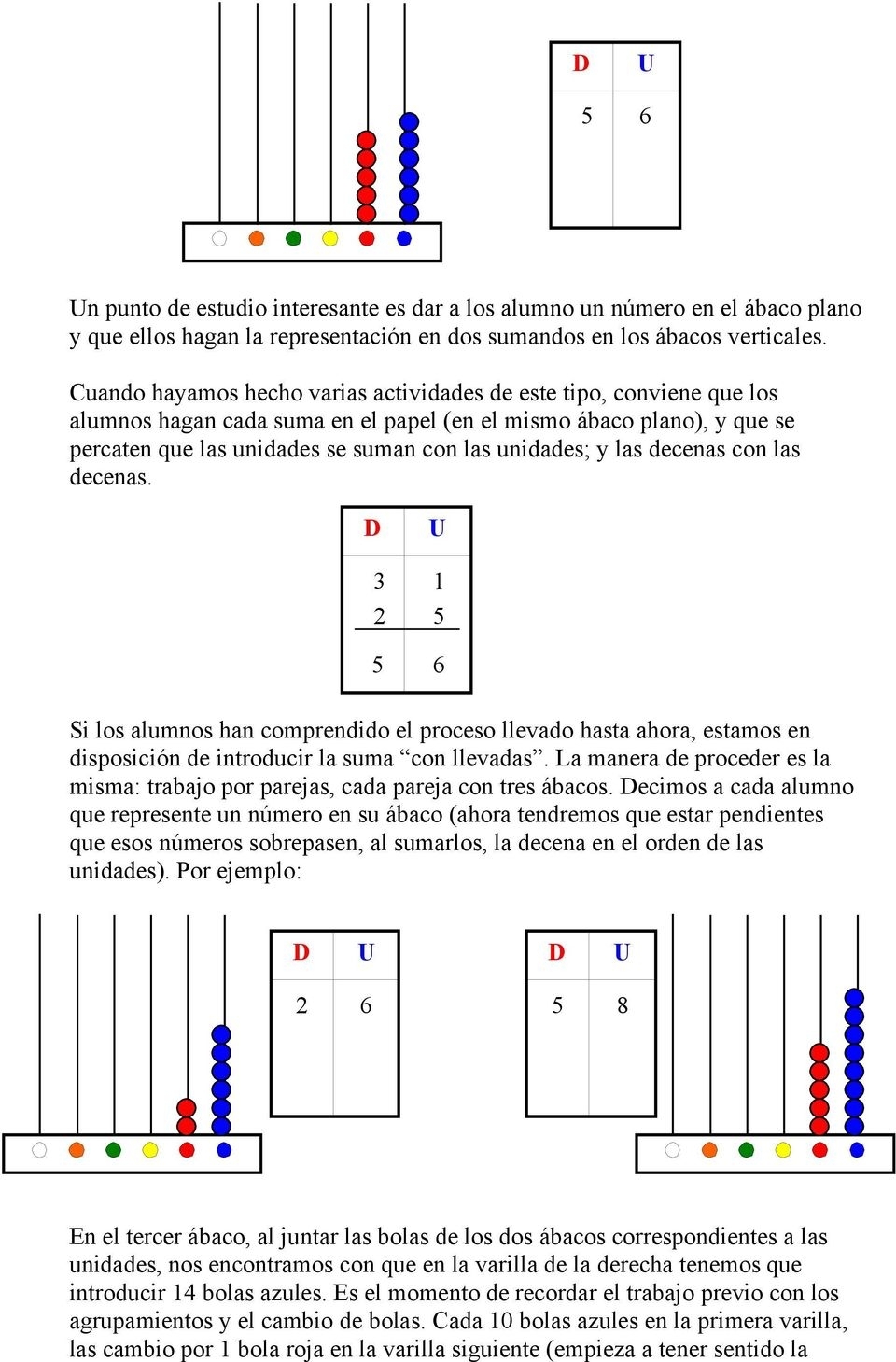 El Ábaco. Descripción. Para Qué Sirve? - Pdf with Operaciones Con El Abaco Suma