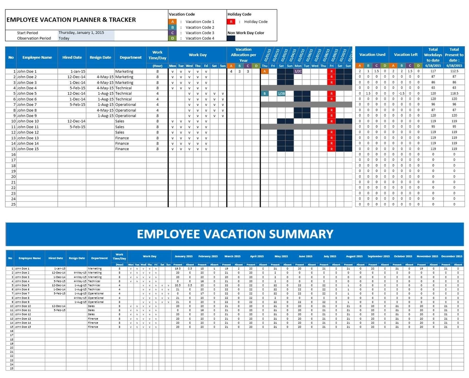 Employee Attendance Calendar Excel Template - Google Search | Mgmt throughout Excel Employee Attendance Calendar Template