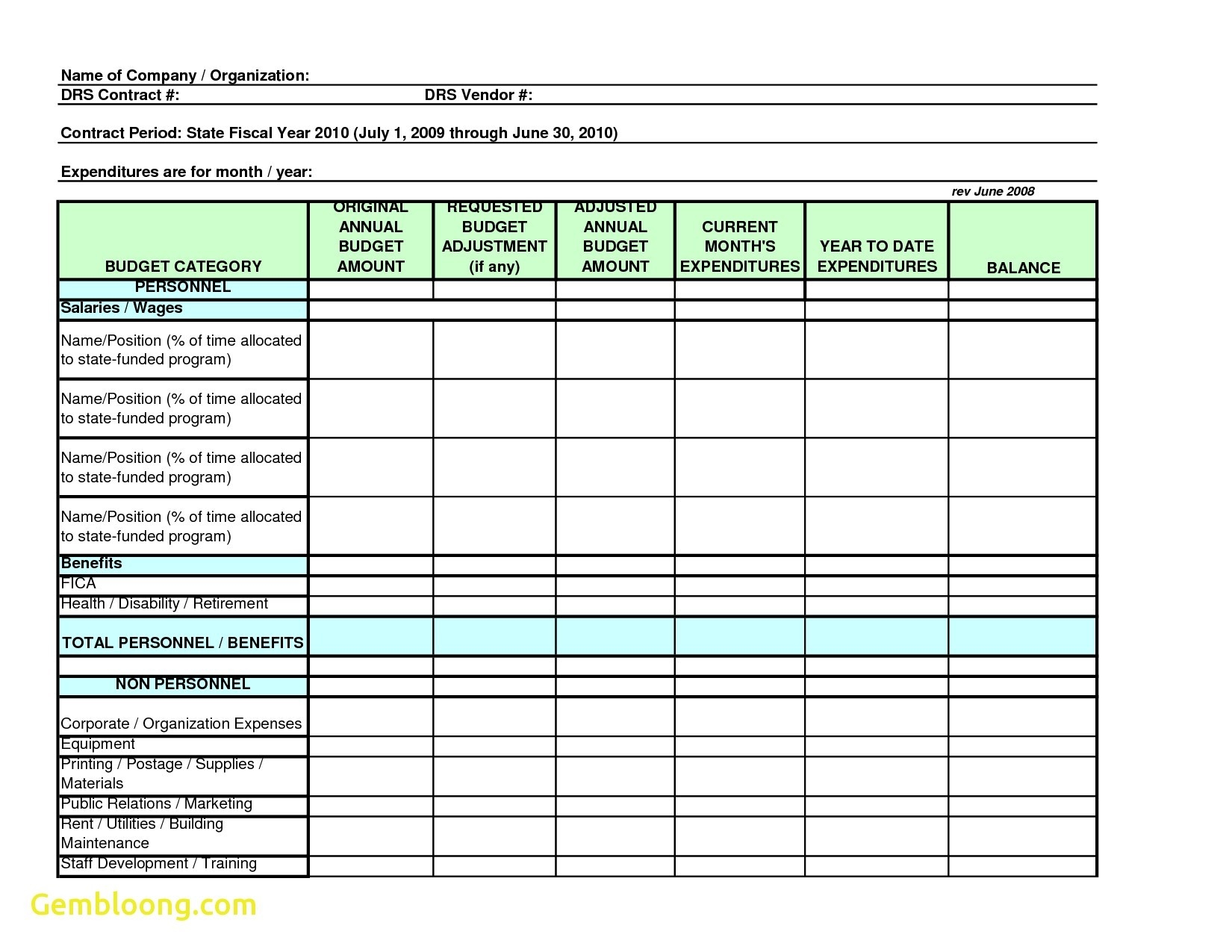 12 Month Training Calendar Template