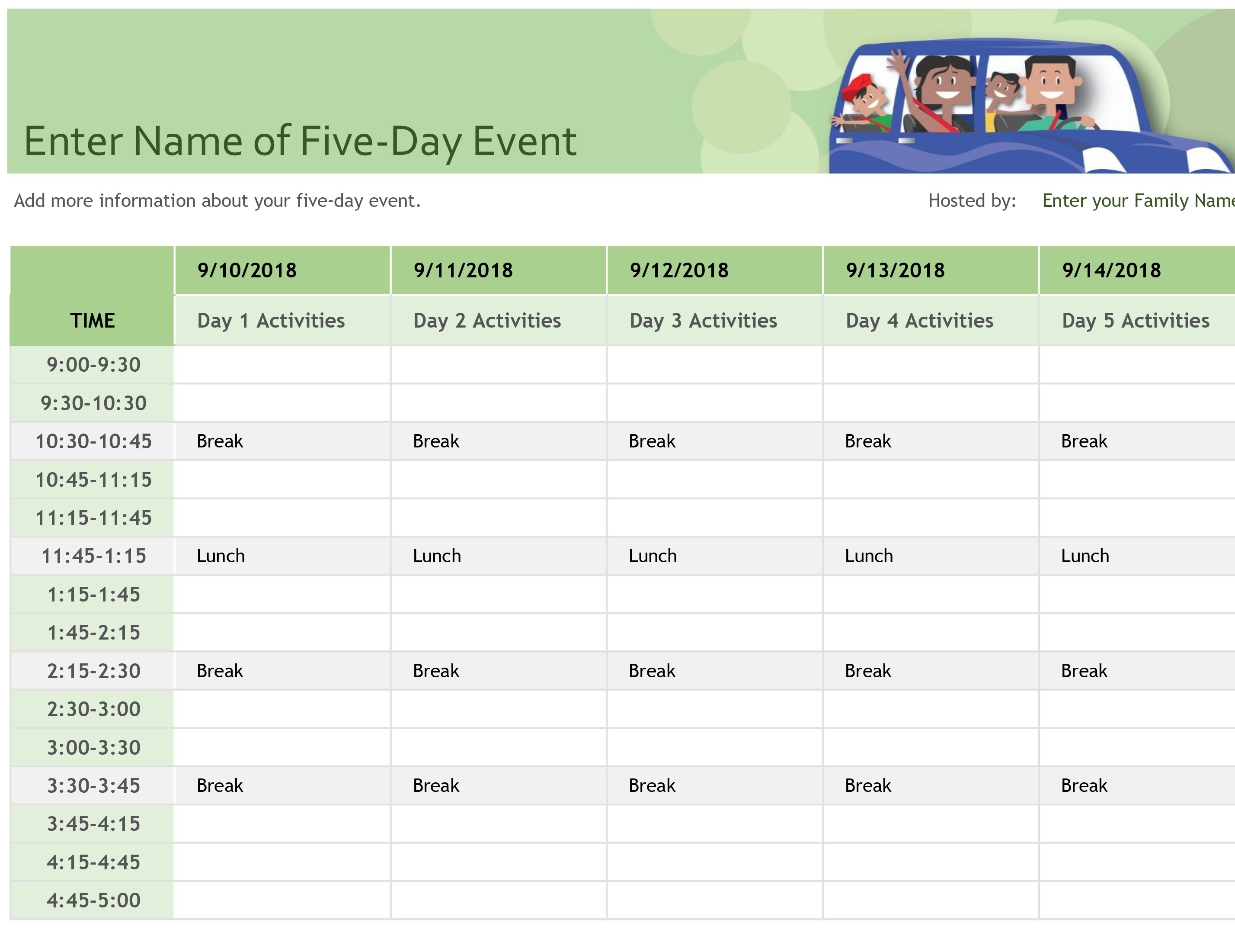 Event Le Template Excel Checklist Free Calendar Planner Spreadsheet in Event Guest List Template Excel