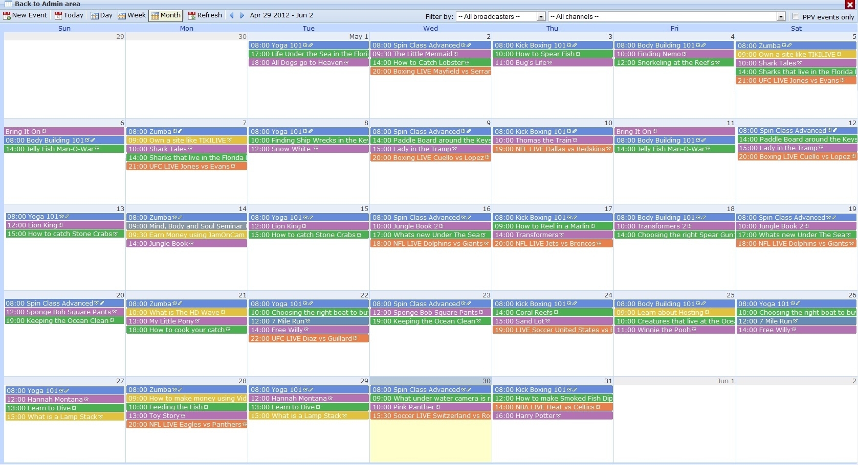 Event Scheduler regarding Set Up An Event Calendar