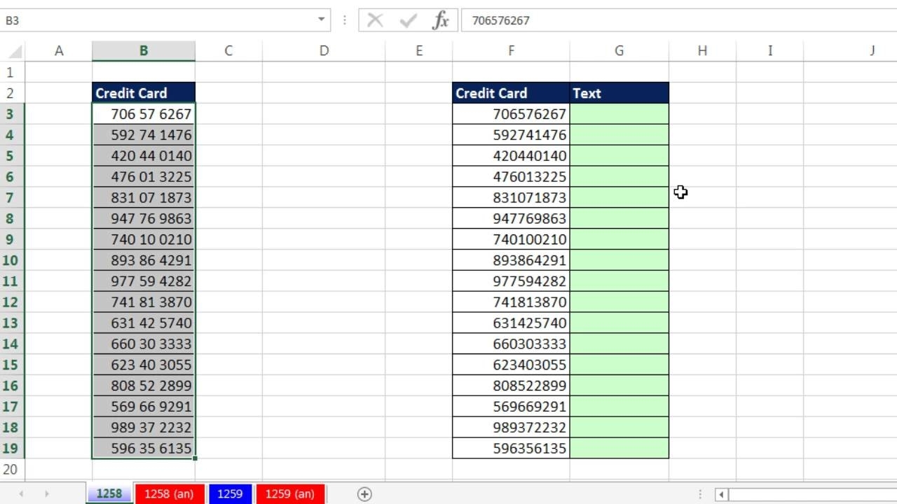 Excel Magic Trick 1258: Add Spaces Between Digits: Custom Number throughout Sample Excel Spreadsheet With Year And Numbers