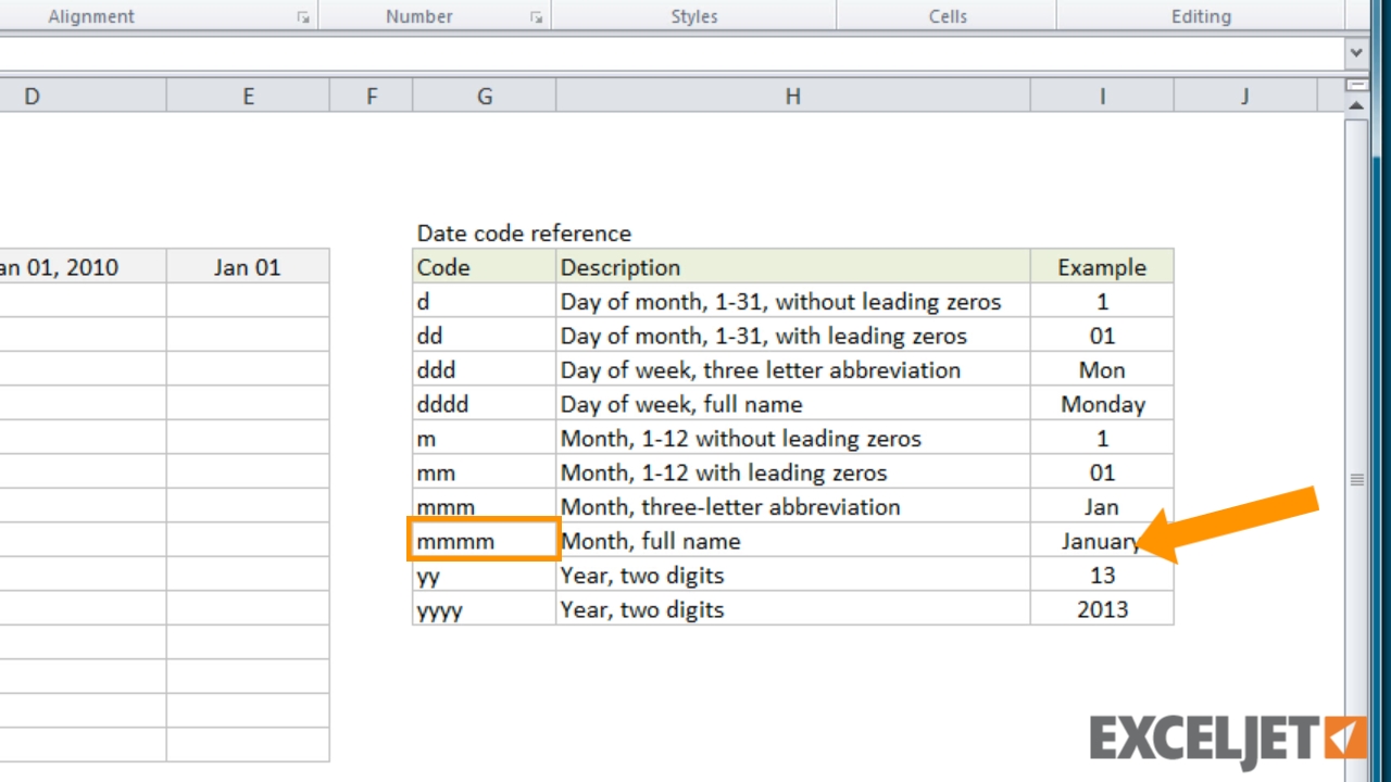Excel Tutorial: How To Create A Custom Date Format regarding Sample Excel Spreadsheet With Year And Numbers