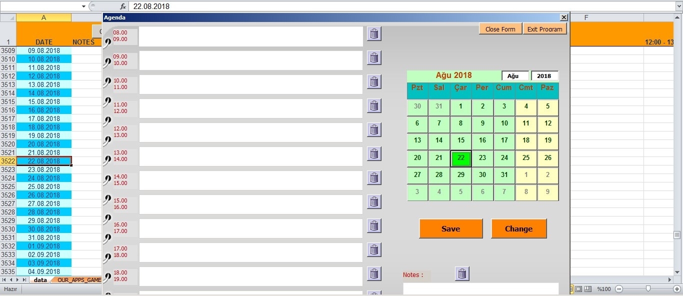 Excel Vba Calendar With Event Planner (To-Do List) – Kadr Leyn – Medium pertaining to Event Planning To Do List