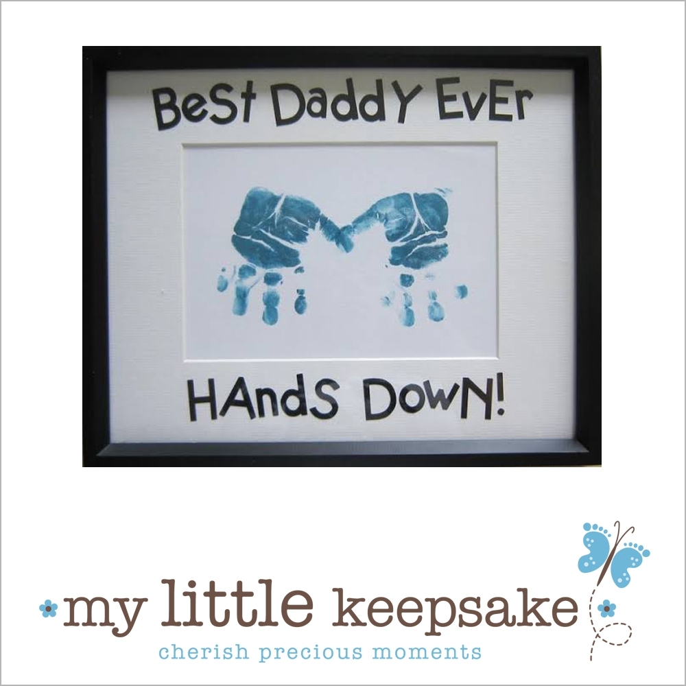 Father&#039;s Day Hand &amp; Footprint Ideas - My Little Keepsake in Handprint Footprint With Siblings Ideas