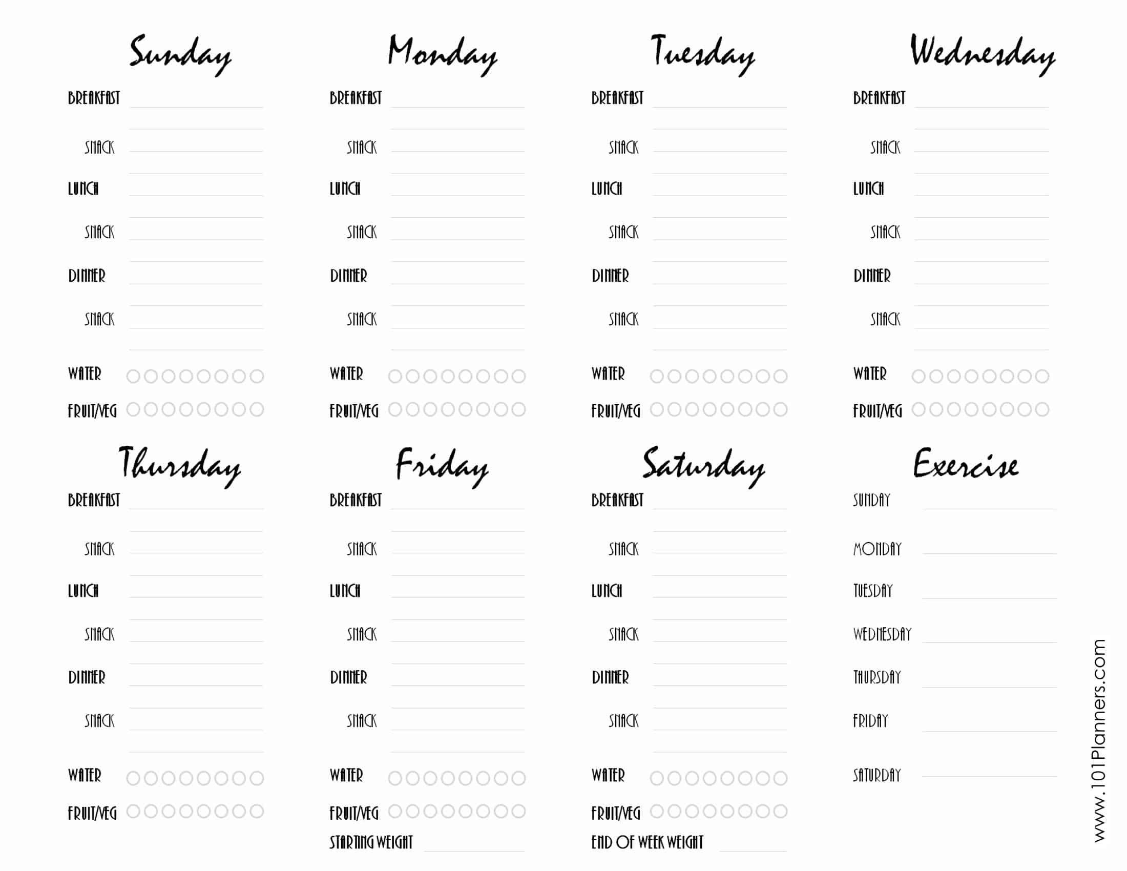 Food Diary Template | Free Printable | Track Food And Water Intake with regard to 30 Day Log Print Out