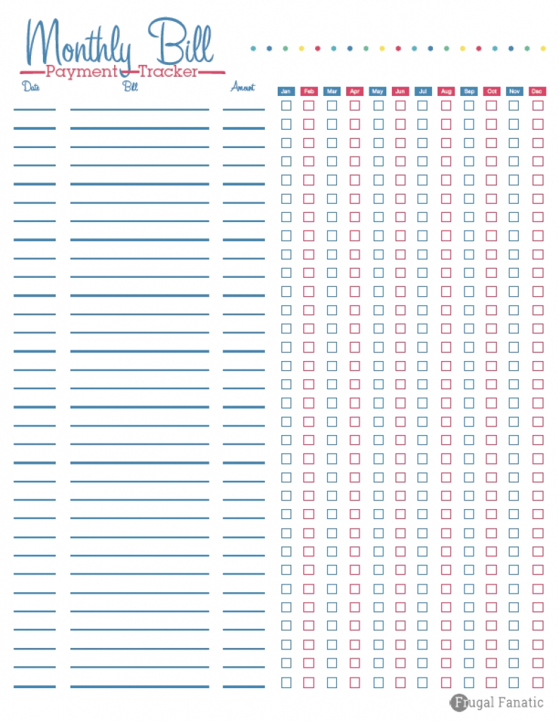 2016 weekly budget calendar