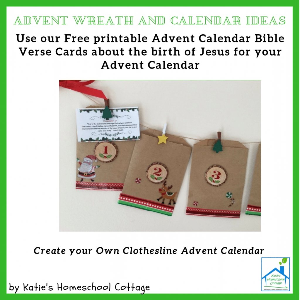 Free Advent Calendar And Wreath Ideas + Bible Verse Cards! | Free regarding Advent Calendar Gifts With Verses
